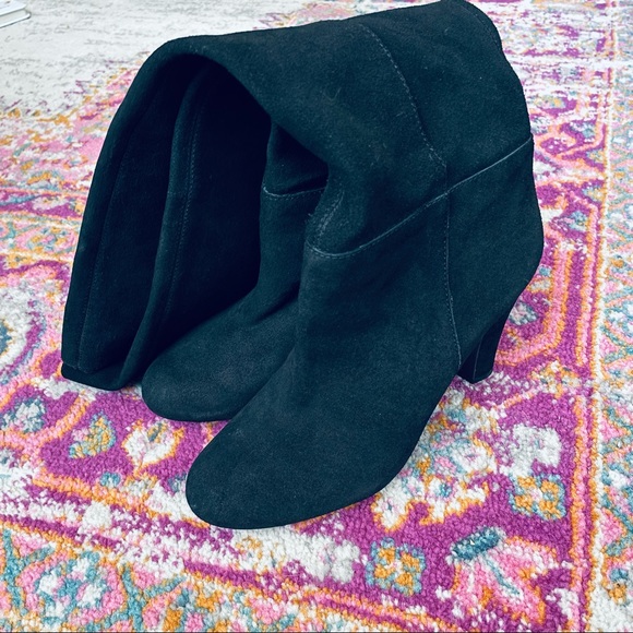 ✨SOLD✨Jessica Simpson Black Suede Knee-High Booties Womens Size 8 - Picture 5 of 12